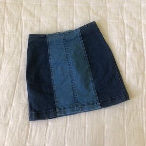 PacSun Two-Tone Denim Skirt
